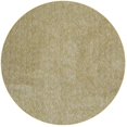 thumbnail image 1 of HomeRoots 349775 8 ft. Round Polyester Yellow Heather Area Rug, 1 of 1