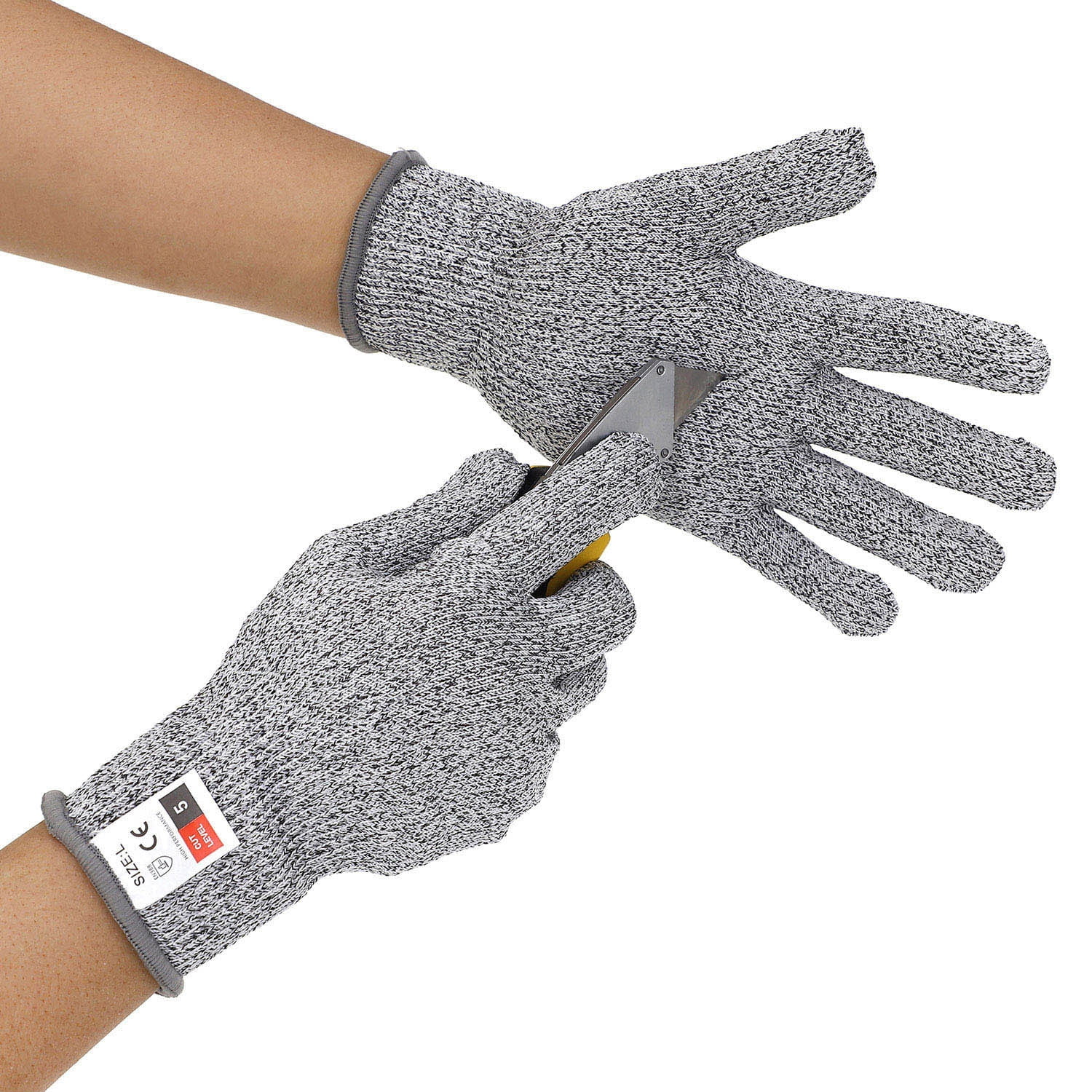 Grade 5 cut-resistant work gloves, food-grade safety gloves, cut-resistant kitchen gloves