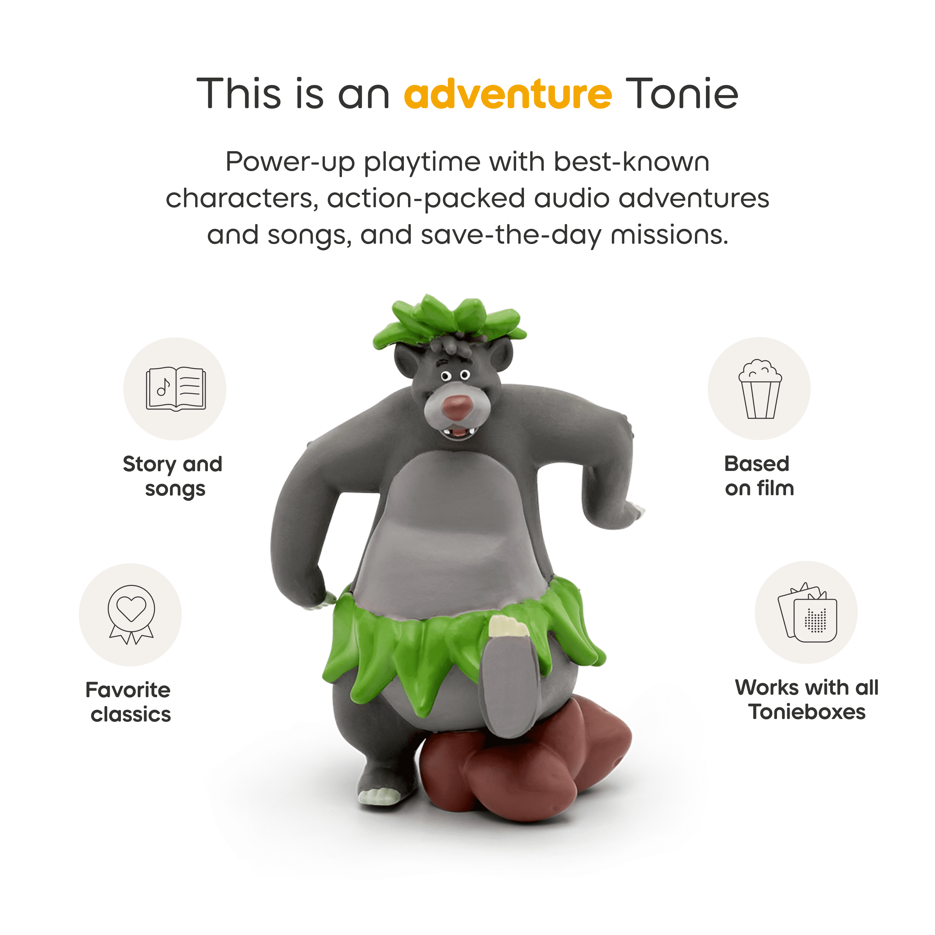 tonies Disney The Jungle Book Audio Play Figurine (English Only)