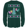 thumbnail image 1 of Mermaid Tree Ugly Christmas Sweater Mens Long Sleeve T Shirt, 1 of 1