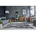 thumbnail image 2 of Ladole Rugs Etobicoke Soft Durable Micro Polyester Area Rug Carpet in Grey-Cream (5'3" x 7'6", 160cm x 230cm), 2 of 3