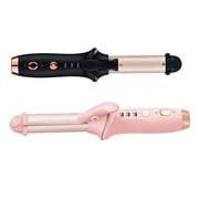2-in-1 Curling Iron Rechargeable Hair Curler Portable Hair Curling Wand with 3 Temperature Modes PI Heating Technology for Women Home Traveling