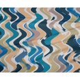 thumbnail image 5 of oneOone Polyester Spandex Teal Blue Fabric Geometric Craft Projects Decor Fabric Printed By The Yard 56 Inch Wide-GW, 5 of 5