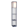 thumbnail image 2 of Lalia Home LHF-3004-NV Column Shelf Floor Lamp with Linen Shade, Navy, 2 of 4