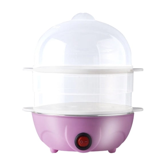 Chanana Cuiseur d'Oeufs Électrique Rapide à Double Couche pour Oeufs Durs/pochés/brouillés Ou Omelettes, Capacité de 14 Oeufs, Plateau Sans BPA