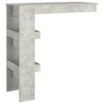thumbnail image 3 of vidaXL Wall Bar Table Concrete Grey 102x45x103.5 cm Engineered Wood, 3 of 5