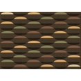 thumbnail image 1 of Ahgly Company Tapis Rectangulaire Lavable en Machine Intérieur Transitionnel Chêne Brun, 2 Pieds x 5 Pieds, 1 of 7