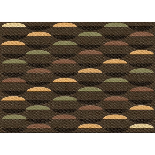 Ahgly Company Tapis Rectangulaire Lavable en Machine Intérieur Transitionnel Chêne Brun, 2 Pieds x 5 Pieds