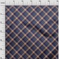 thumbnail image 3 of oneOone Cotton Cambric Dark Blue Fabric Check Craft Projects Decor Fabric Printed By The Yard 42 Inch Wide, 3 of 4
