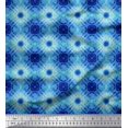 thumbnail image 1 of Soimoi Poly Georgette Fabric Check Tie-Dye Printed Craft Fabric by the Yard 52 Inch Wide, 1 of 3