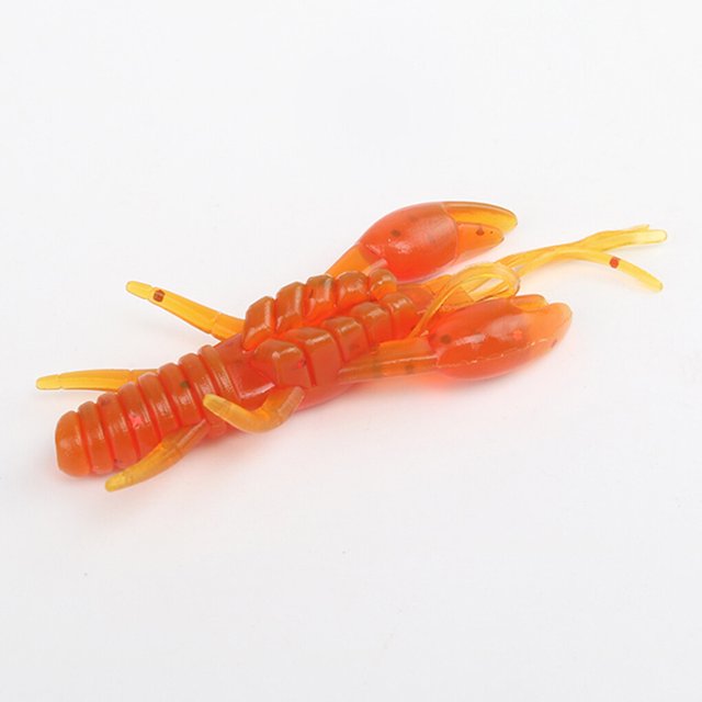 4pcs Soft Fish Bionic Baits Fishing accessaries Silicone Silicone Maggot Shrimp Fish Baits Lures 4 Colors