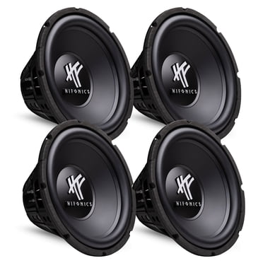 4) HIFONICS HFX12D4 12 Pouces 2400W Audio pour Voiture Subwoofers en PVC Basses de Puissance Subwoofers