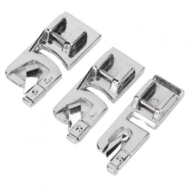 LHCER Rolled Hem Foot,Sewing Accessories,3Pcs Sewing Machine Rolled Hem Foot Household Crimping Process Sewing Accessories