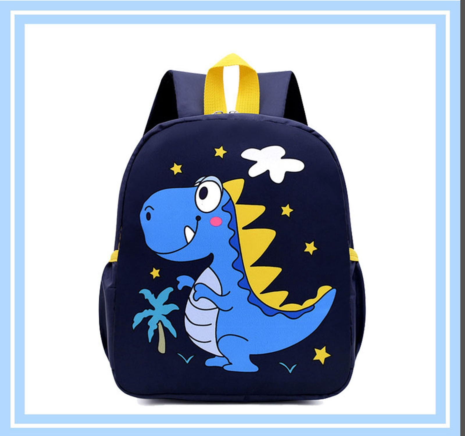 UsRHHA Lightweight Fabric Children's Backpack, 26x23x9cm Canvas School Bag for Preschool Kindergarten Day Trips, Kids Backpack Daypack