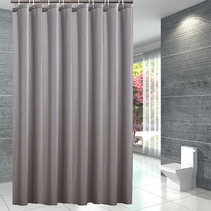 Aidoshy Gray Shower Curtain Fabric Plain Color Thickened And Polyester Bathroom Partition Curtains And Door Curtains Shower Curtain Liner Bathroom