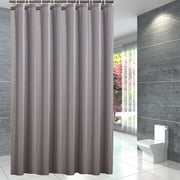 TIMIFIS Shower Curtain Gray Shower Curtain Fabric Plain Color Thickened and Polyester Bathroom Partition Curtains and Door Curtains Shower Curtain Liner
