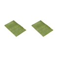 thumbnail image 3 of Youkk Polyester Chenille Bath Mat - Strong Water Absorption Exquisite Crafted Soft Texture No Shedding Yellow Green 40cm*60cm 2Set, 3 of 6