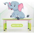thumbnail image 3 of Ourlova Kids Table and Chairs Set of 7 Height Adjustable Desk with 6 Seats Arts & Crafts Table Graffiti Desktop Non-Slip Legs Children Multi-Activity Table, 3 of 7
