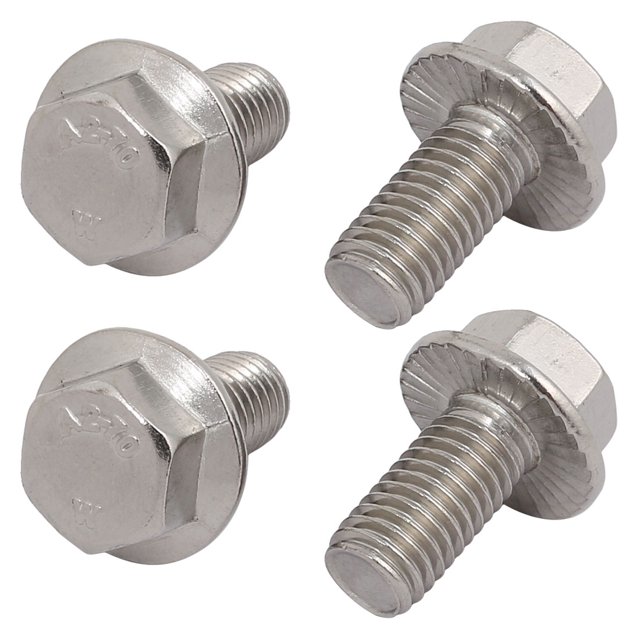 Unique Bargains 4 Pcs Vis de Tête Hexagonale en Acier Inoxydable 304 Filetage M10 x 20mm
