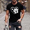 thumbnail image 2 of FAIWAD Men Summer Tops Short Sleeve Round Neck Printed T-Shirts Slim Stretch Workout Tops, 2 of 5