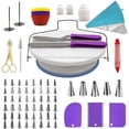 thumbnail image 1 of yeacher 106-Piece Professional Cake Decorating Kit with Turntable, Piping Nozzles, and Tools for Beginners & Experts (Purple Base), 1 of 6
