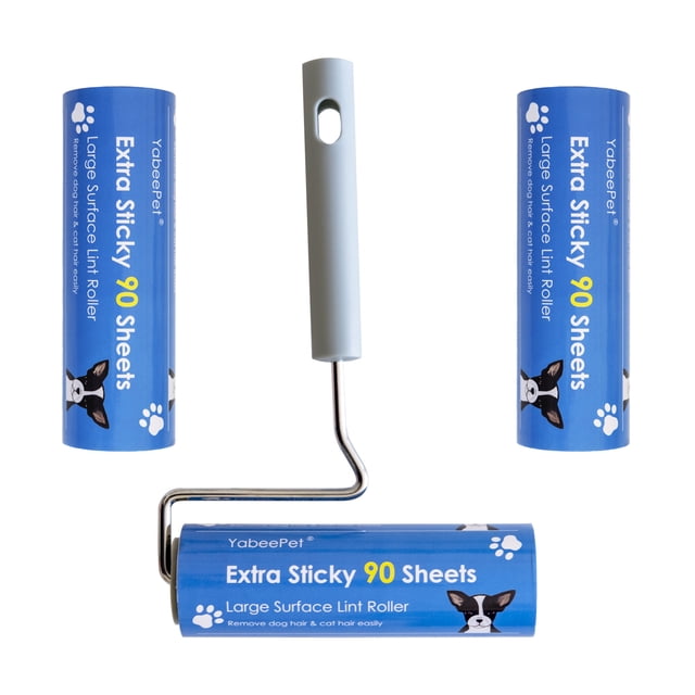 Extreme Sticky Large Surface Lint Roller, Pet Hair Remover, Designed for Removing Pet Dog Cat Hair