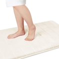 thumbnail image 1 of ORUYROP Memory Foam Bath Mat Large Size, Soft and Comfortable, Super Water Absorption, Non-Slip, Thick, Machine Wash, Easier to Dry for Bathroom Floor Rug (60.2 x 24 Inch, Cream), 1 of 7