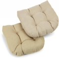 thumbnail image 1 of Coussin de Chaise de Salle à Manger Extérieur en Polyester Filé Tufté en Forme de U de 19 Pouces (Ensemble de 2) - Grès, 1 of 1