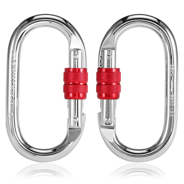 Yeacher 25KN Screw Locking Gate Carabiner