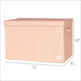 thumbnail image 4 of 3 Sprouts Recycled Fabric Folding Chest Organizer - Collapsible Storage Basket Container with Lid & Handles, 4 of 7