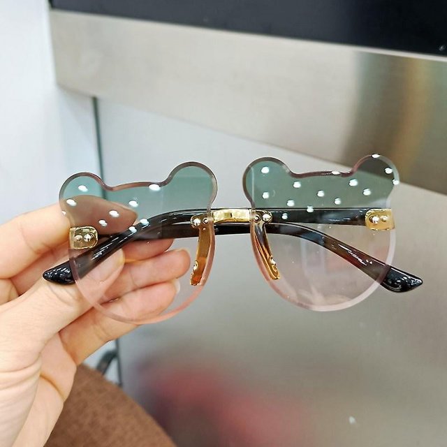Lunettes de Soleil pour Enfants Mode 2022 Rétro Couleur Unie anti-UV Rondes Pratiques pour Enfants