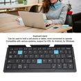 thumbnail image 3 of Folding BT Keyboard, Foldable Cordless Keyboard with Portable Pocket Size, Aluminum Alloy Housing, for OSX for  for  for Phone Tablets Laptops, 3 of 7