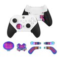 thumbnail image 2 of Replacement Thumb sticks D-Pad for Xbox One Elite Series 2 Controller Trigger Button 6 in 1 Metal Paddles Button Purple, 2 of 6
