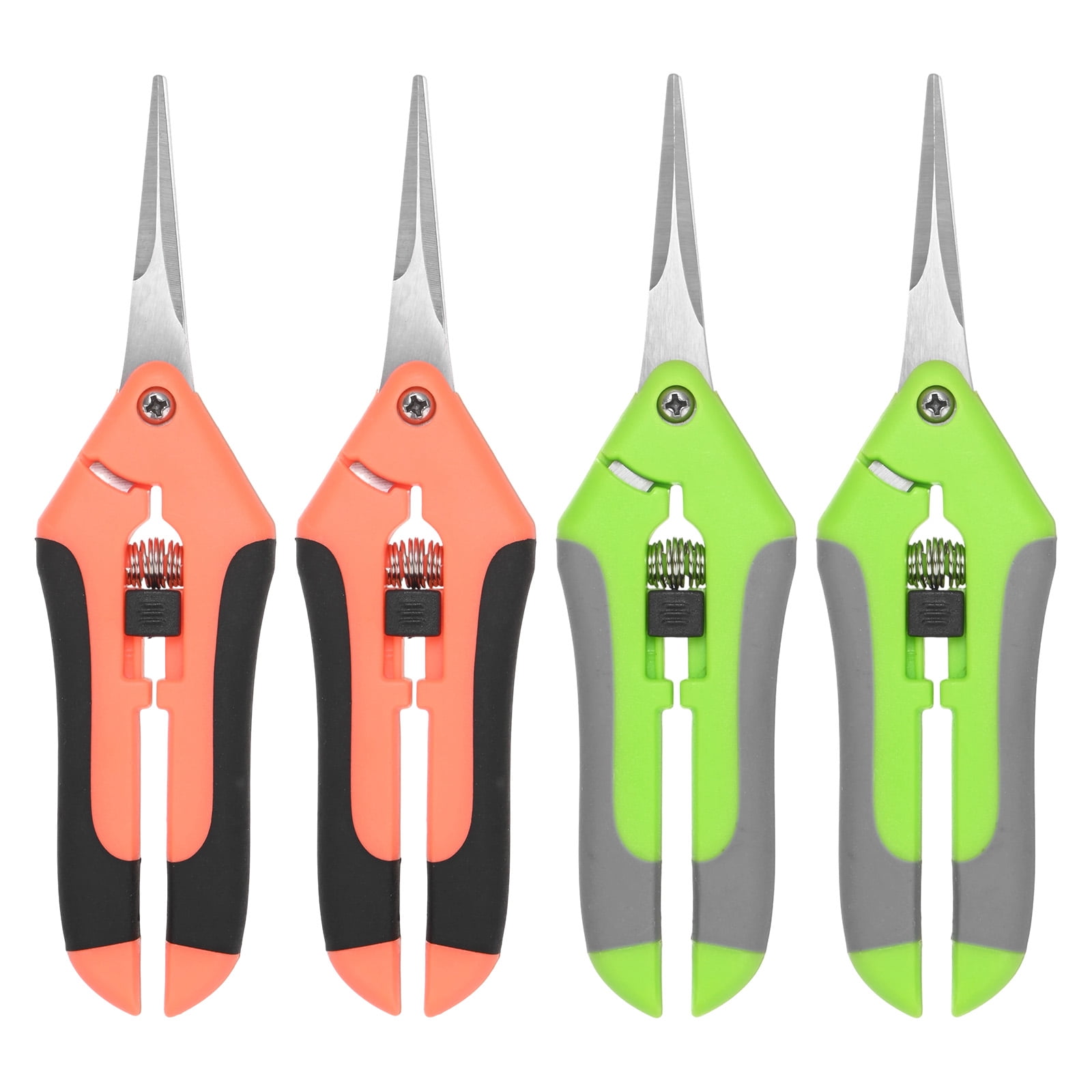 Uxcell 4-Pack Bypass Pruning Shears for Garden, 6.6 Inch Stainless Steel Scissors