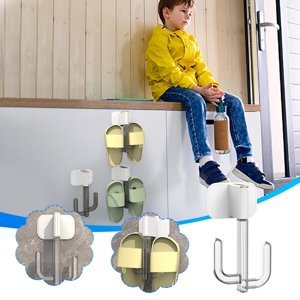 Chmadoxn Hooks for Hanging Hole- Cactus Slippers Rack Bathroom Sandals And Slippers Draining Storage Rack Door Back Shoe Rack Rack shoe rack