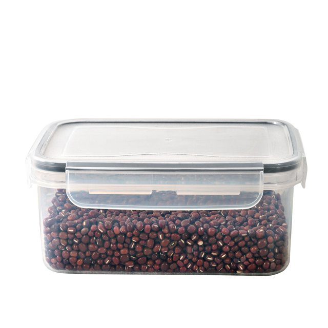 Wzzjkit Food Storage Containers with Lids Single Transparent Plastic Storage Tank Vacuum Storage Sealed TankKitchen Sealed Jar with Lid Wet Fresh-keeping Box Cereal Containers Storage