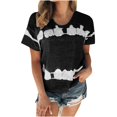 thumbnail image 2 of Wolfast T-Shirts pour Femmes Mode Femmes Mode T-Shirt Imprimé Manches Courtes Blouse Col Rond Hauts Décontractés Manches Courtes Blouses pour Femmes, 2 of 9