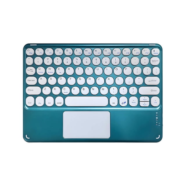 Estbridge Clavier Bluetooth Résistance à la Pression Élevée Petit Clavier Rétroaction au Toucher Parfaite Clavier Sans Fil avec Pavé Tactile Style 7