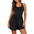 thumbnail image 1 of RKSTN Jumpsuits for Women Summer Fashion Solid Color Running Workout Rompers Exercise Gym Yoga Sprots Loose Fit Backless Jumpsuits 2024, 1 of 5