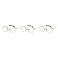 thumbnail image 4 of relayinert Fashionable Polarized Lens Small Square For Trendy Style Materials silver frame C7 3Set, 4 of 6