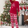 thumbnail image 3 of Ensemble de Pyjamas Familiaux 2 Pcs Imprimé Arbre Style Noël Tenue de Nuit, 3 of 9
