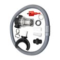 thumbnail image 3 of Vensio -Universal Rainwater Collection System for Downspouts, 3/4 Inch Female Thread Rain Barrel Diverter and Collector with Integrated Filter and Hose, PVC Set, 3 of 9