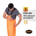 thumbnail image 3 of 5893 Flame Resistant PU Stretch Hi-Viz Rain Bib Overall, 3 of 8
