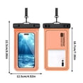 thumbnail image 3 of Birdeem Waterproof Phone Pouch,Universal 7X3.5 Inch Touchscreen Dry Bag Case with Lanyard,Submersible Protector for Swimming Hiking Kayaking Floating Protection, 3 of 9