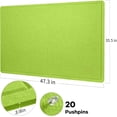 thumbnail image 4 of Large Bulletin Board Large Cork Board Alternative for Wall x Felt Board Foldable Notice Board Pin Board Vision Board -, 4 of 7