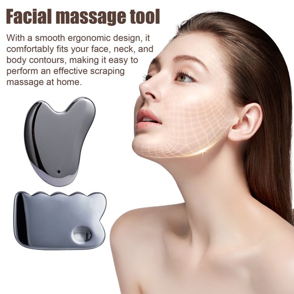 Premium Terahertz Stone Gua Sha Scraping Tools for Facial Body Massage Circulation Boost Reduce Puffiness Lymphatic Drainage Wrinkle Reduction Gua Sha Massager