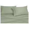 thumbnail image 1 of Abripedic Sateen Solid Sheets, 600-Thread-Count 4PC Bed Sheet Set, 100-Percent Cotton, Deep Pocket, Full, Sage, 1 of 5
