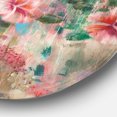 thumbnail image 2 of Designart 'Flower Shower III' Art Mural Rond en Métal Style Ferme, 2 of 3