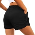 thumbnail image 4 of UAMVSH Plus Size Shorts for Women Casual Ruched Running Workout Shorts Elastic Waist Soft Athletic Sweat Shorts with Pockets, 4 of 7