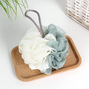 Leutsin Bath Loofah Shower,Bath Sponges for Shower,Bath Sponge Shower Loofahs,Sponge Pouf Body Scrubber Exfoliator Scrubber Ball,Mesh Bath and Shower Sponge for Kids Women Men Body Wash Bathroom